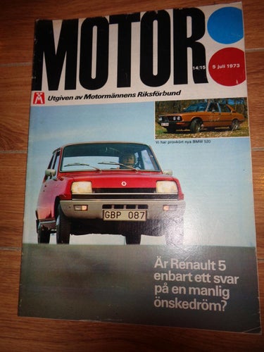 Motor nr14 1973 BMW 520, Renault 5, Ford Consul, b
