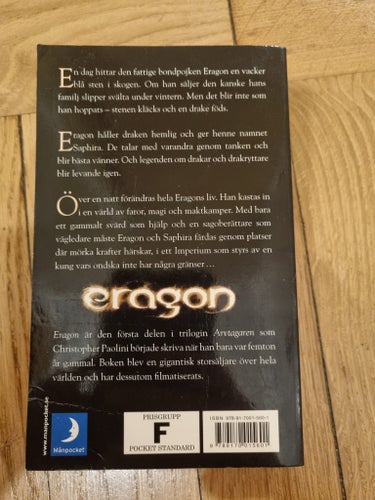Eragon av Christopher Paolini, 2007 - fantasy pocket