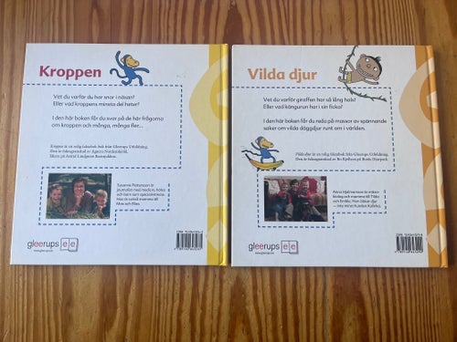 Bokpaket, faktabok, en barnbok om Kroppen och boken vilda djur