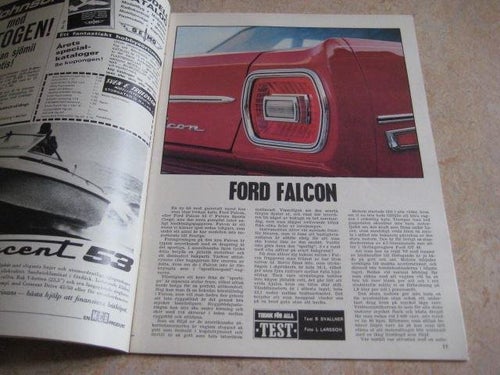 TEKNIK FÖR ALLA NR 7 1968 TEST: FORD FALCON V8.