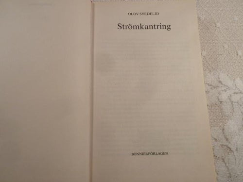 STRÖMKANTRING, O. SVEDELID, 2002,  BÖCKER
