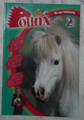 Polluxposten Klubbtidning nr 2 2003 Pollux Hästbokklubb Häfte Barn Häst tidning