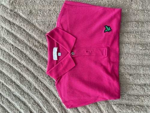 Lyle & Scott fuchsia pikétröja, storlek M