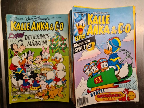 Kalle Anka Serietidningar 1971–1984 Tidningar | barn bok magasin serietidning