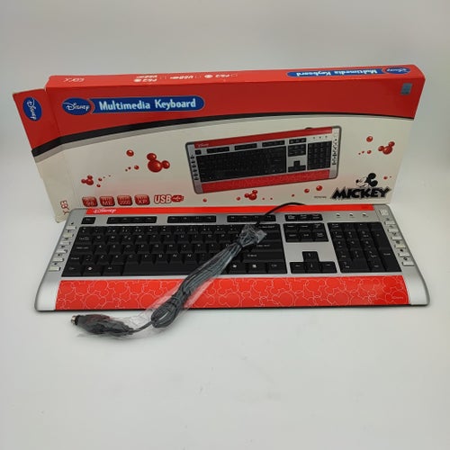 Disney Musse Pigg Multimedia Tangentbord USB/PS/2