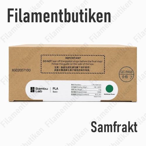 Bambu Lab PLA Basic Filament Grön/Mistletoe Green