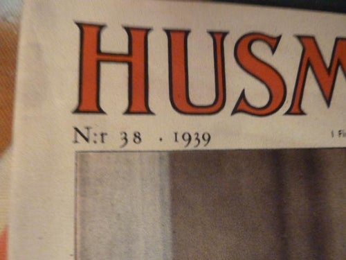 HUSMODERN, NR 38 - 1939, TIDNING