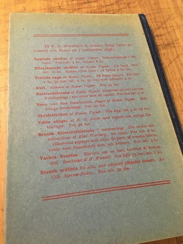 Fritiofs saga, av Esaias Tegnér