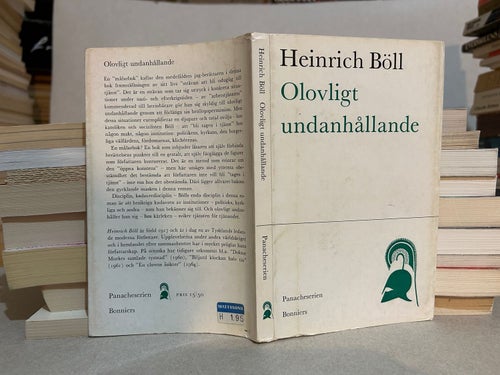 Olovligt undanhållande av Heinrich Böll, bok, Very good plus