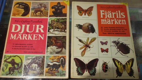 Samlaralbum, FIBs gyllene pysselbok, Djurmärken + Fjärilsmärken