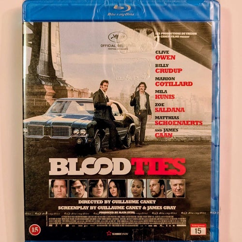 BLOOD TIES - Bluray INPLASTAD - billig frakt 12 kr !!!