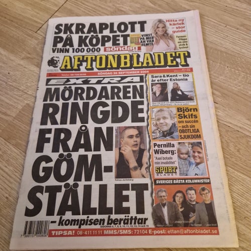 Aftonbladet Söndag 26 September 2004