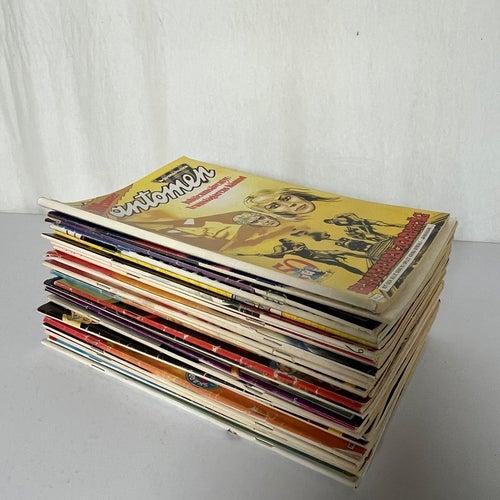 Vintage serietidningar, merparten Fantomen men även Spindelmannen & Hulk