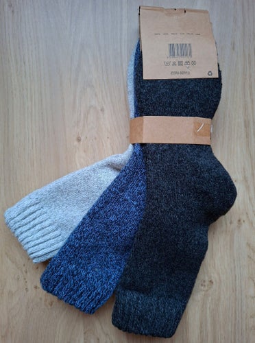 3 par tjocka alpaca ullstrumpor Storlek 39-42