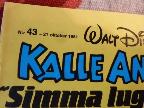 KALLE ANKA & C:O NR43, 1981,