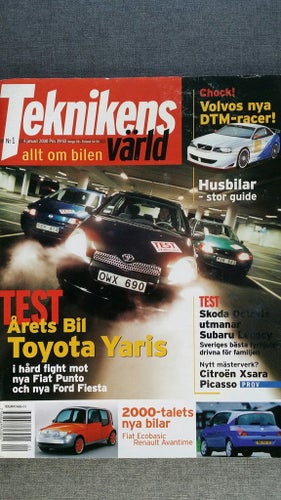 Teknikens Värld 1 2000: Citroën Xsara Picasso, Fiat Punto, Ford Fiesta, Yaris