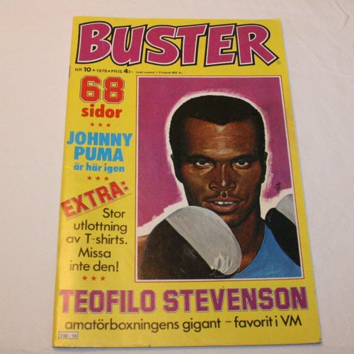 Buster - 1978 - NR 10 - Johnny Puma, Teofild Stevenson, Åshöjden