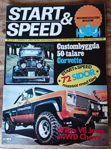 Start & Speed - Motor Entusiastens Magazine / Nr 3 1979