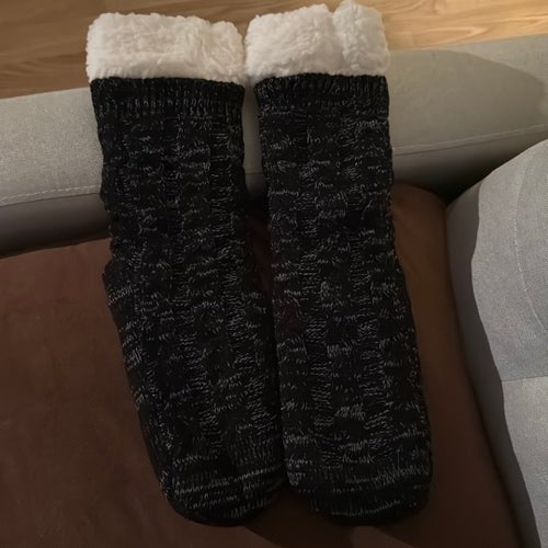 Tjocka Stickade Sockor