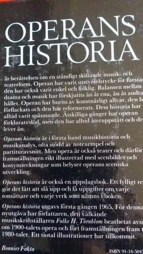 bok musik OPERANS HISTORIA !