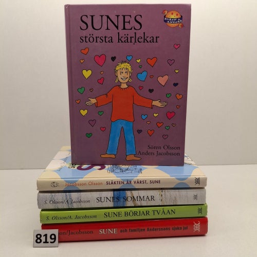 Sune x5 Bokpaket - Ungdomsböcker - Se bilder för titlar
