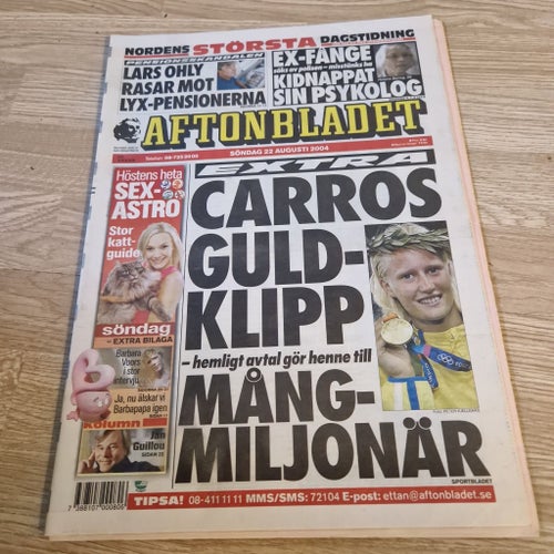 Aftonbladet tidning från 2004