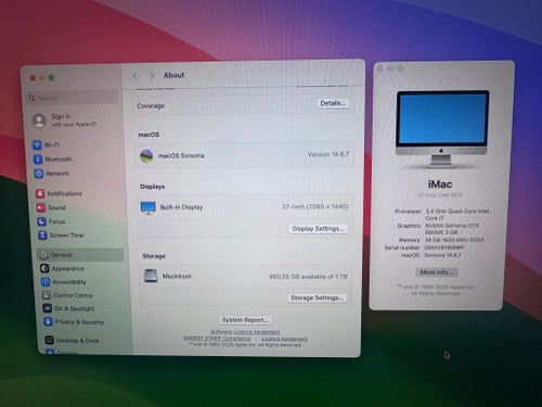 iMac 27-tums, Sen 2012