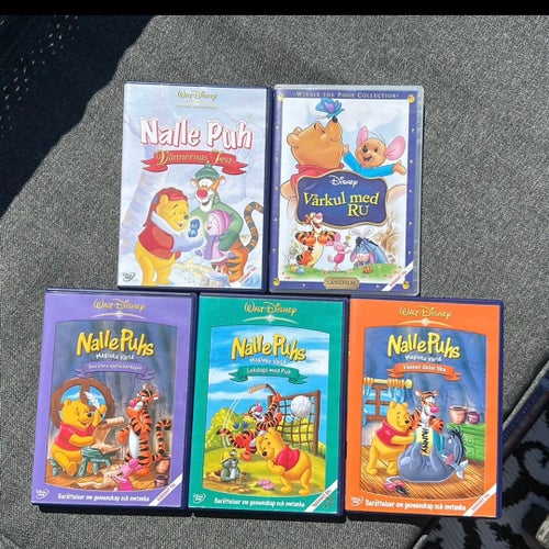 Nalle Puh DVD-filmer - 5-pack