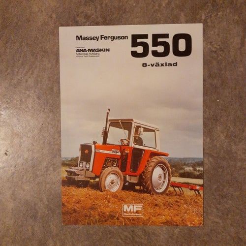Broschyr Traktor Massey Ferguson 550
