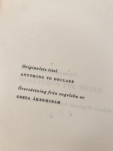 NÅGOT ATT FÖRTULLA? F. Wills Crofts