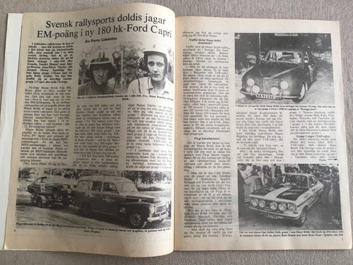 RALLYSPORT NR 7 1972 HASSE BRITTH FORD,RUBEN BÖRJESSON,ASTERHAG,RALLY RALLYCROSS