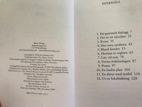 VATTENHÄSTEN Dick King-Smith 2008