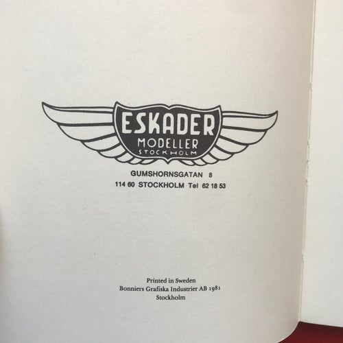 ESKADER FARTYGSMODELLER Modellbåtsbygge G A Lundell 1981