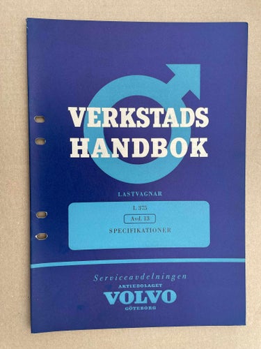 VOLVO Verkstadshandbok Lastbil L375 / L 375 / Starke Specifikationer