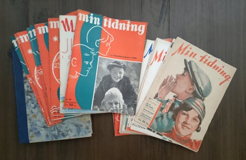 Min Tidning 1934 - 35 / Blixt Gordon 1:a Pub i Sverige + Lasse Svenssons Äventyr