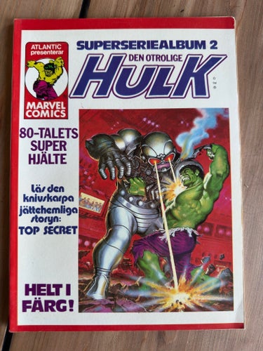 Den Otrolige Hulk Superseriealbum 2 Marvel Comics - Vintage 1979