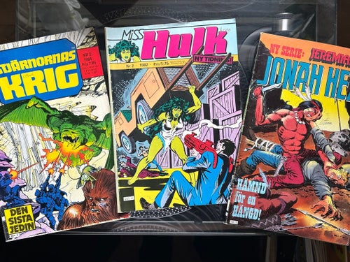 Serietidningar 3st 1980-tal, Miss Hulk o Stjärnornas krig
