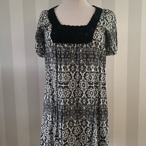 Lindex svartvit Tunika S