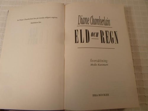 ELD OCH REGN, D. CHAMBERLAIN, 1994,  BÖCKER