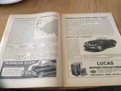 Motor Nr 31 1950 Bristol 402 cab,Nya DKW,Fredlunds reklam,Hanseat,
