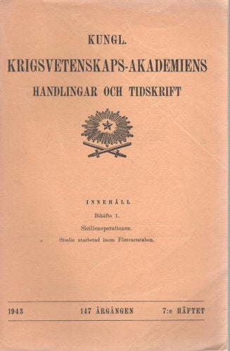 KKRVA - Handlingar och tidskrift - Nr 7 - 1943