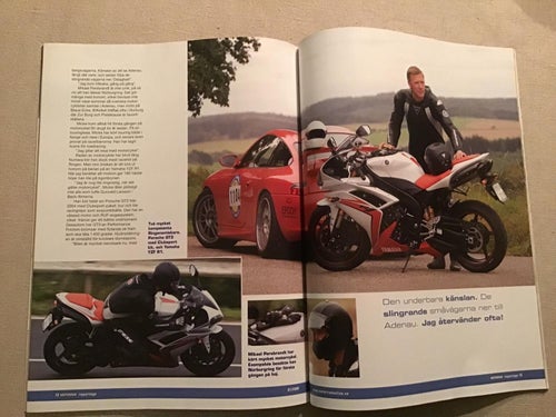 MOTORRAD NR 1 2008 MIKAEL PERSBRANDT,PORSCHE VS R1,HARLEY V ROD,54 NYHETER 08