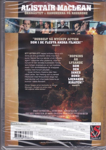 DVD / Åtta Glas / Studio S #363 / Anthony Hopkins / Ny & Inplastad