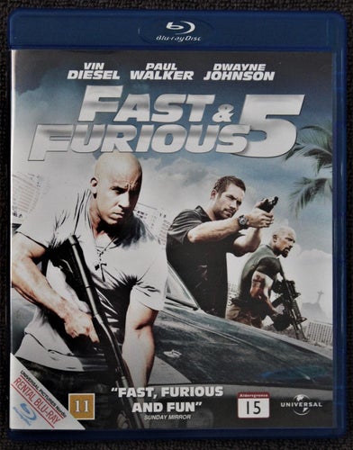FAST & FURIOUS 5 blu-ray
