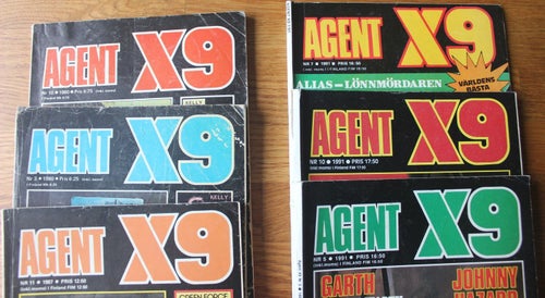 Blandat Agent X9 10 st 1980-1995