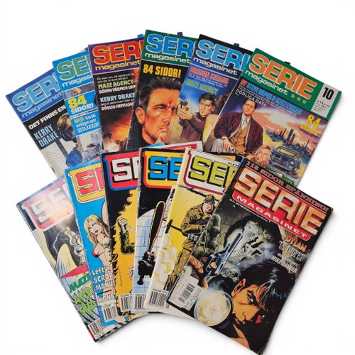Seriemagasinet Serietidningar - 12 st 1990-1997
