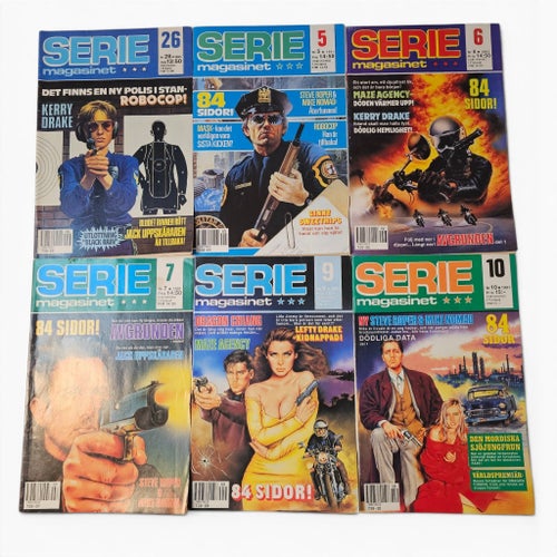 Seriemagasinet Serietidningar - 12 st 1990-1997