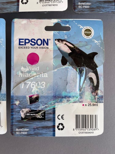 Bläckpatroner Epson T760X UltraChrome HD-bläck till SureColor SC-P600