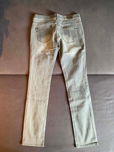 NYSKICK! Lee gråa jeans, storlek W28 L33, modell Norma.