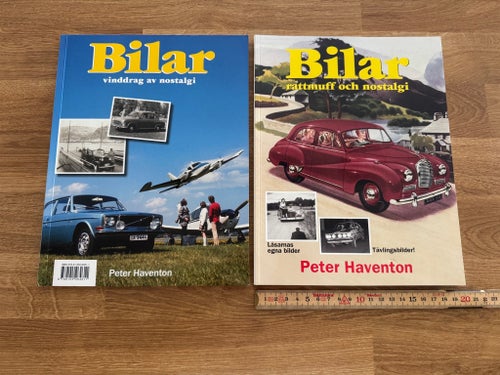 2 st böcker, Peter Haventon - Bilar